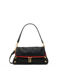Beverly | Black/Brushed Gold Red Zip | Med
