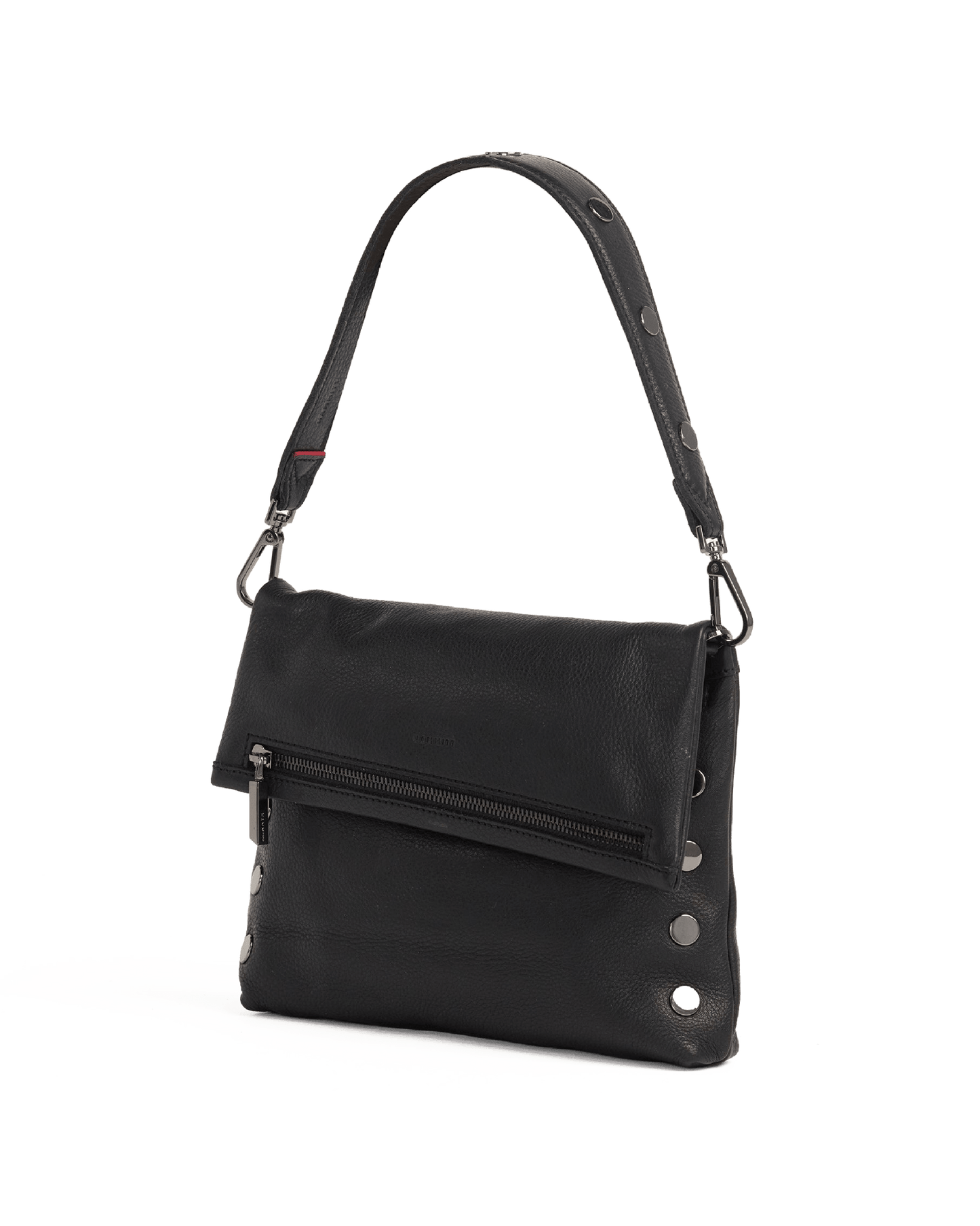 GLADHAND ボディーバッグ ブラック モノグラム　ハンドペイント入り PORTER ポーター × GLAD HAND グラッドハンド BAGGAGE DOUBLE ZIP BODY