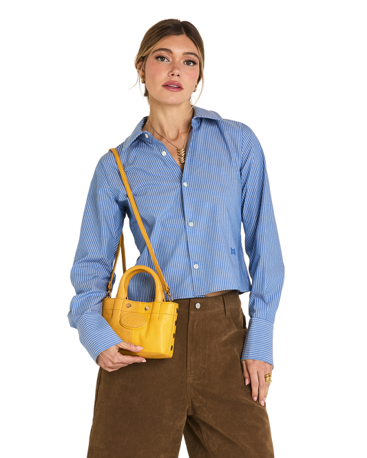 Olympia-Tote-Mini-Double-Yellow-G-Model-View