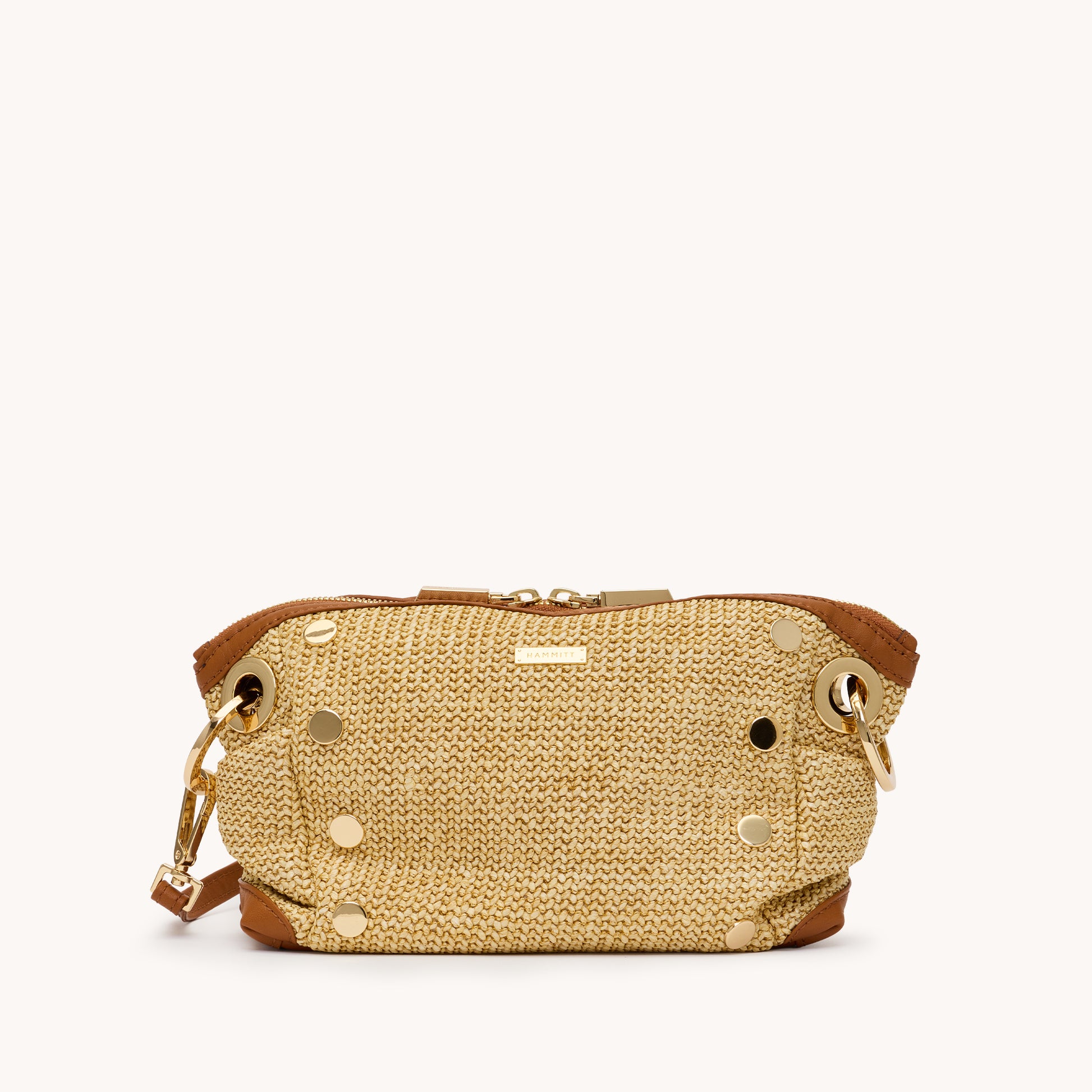 Daniel-Crossbody-Clutch-Sml-Cocoa-Raffia-G-Front-View