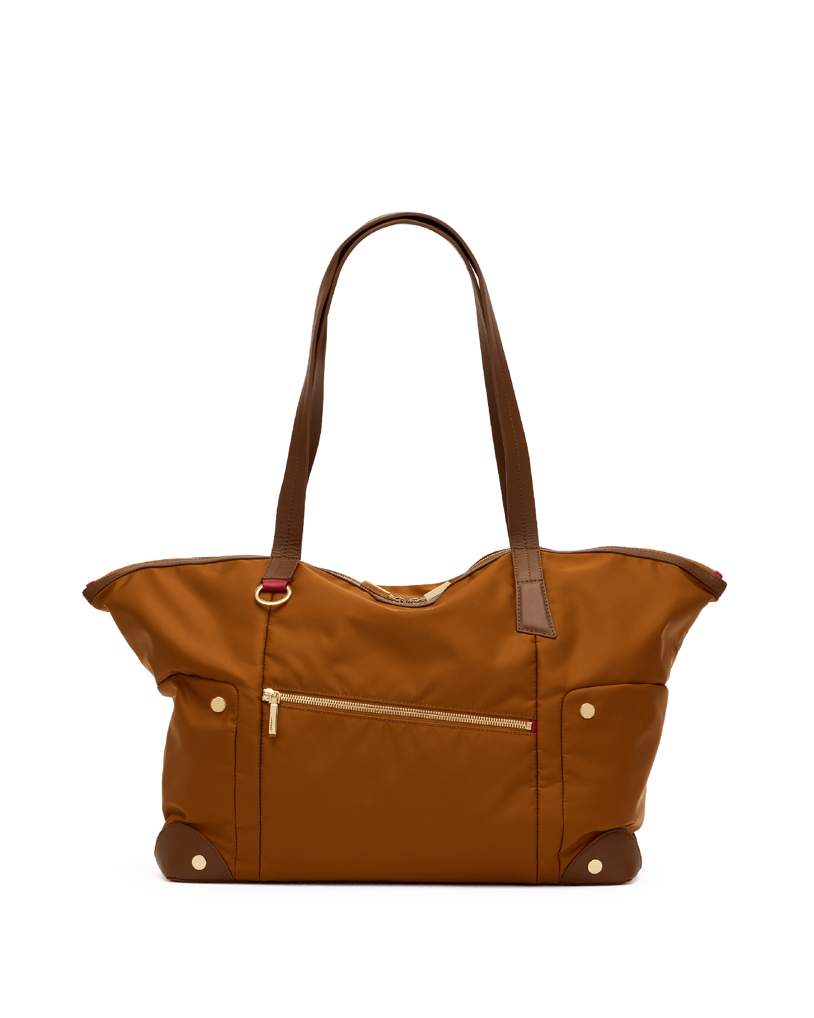 Zoe-Tote-Amber-Nylon-G-Front-View
