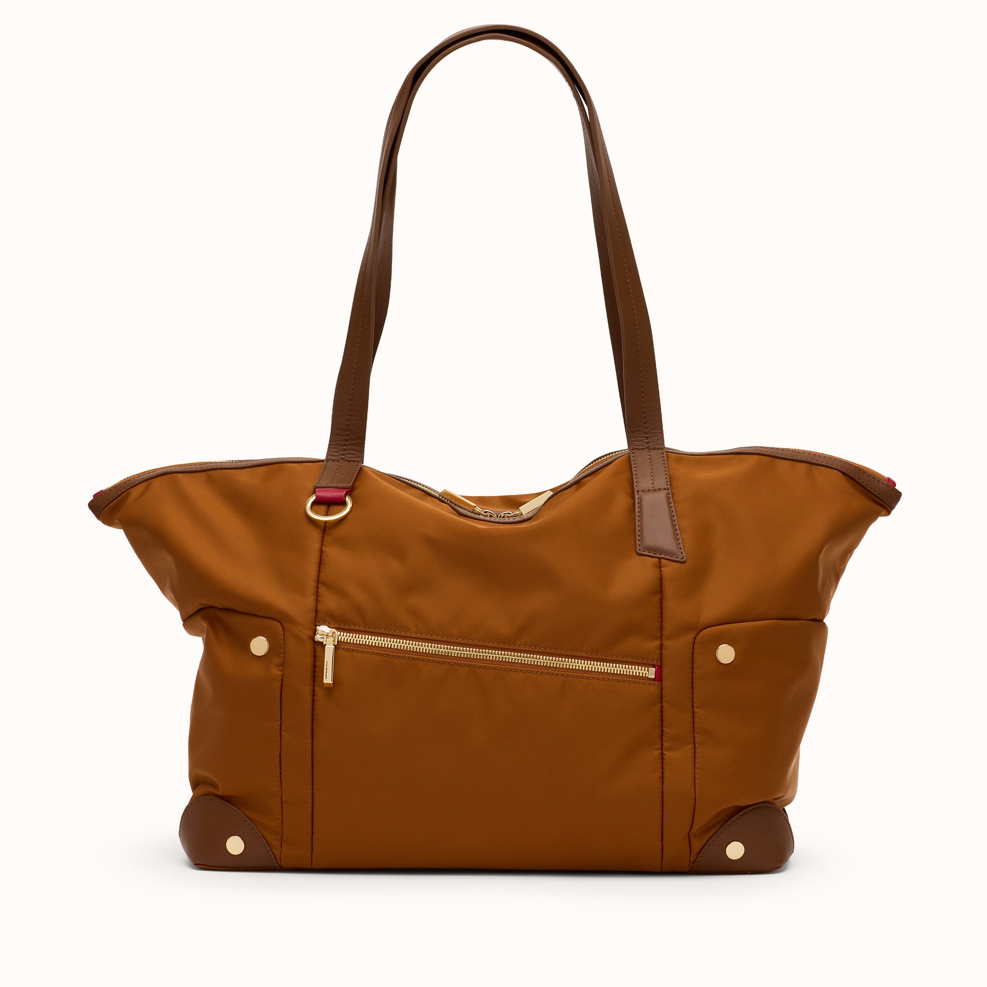 Zoe-Tote-Amber-Nylon-G-Front-View