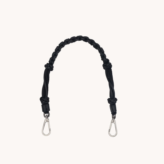 Knotted-Short-Strap-Noir-Smooth-GM-Front-View