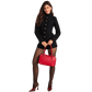 Model height is 5'9.5''
