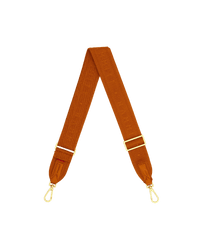 Webbing Crossbody Strap-Candlelight Orange-BG-Front-View