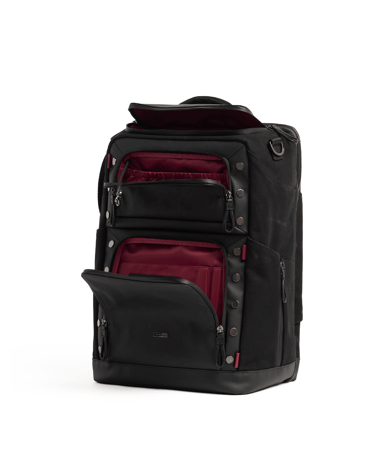 Burbank-Backpack-Black-Nylon-Detail-View-2