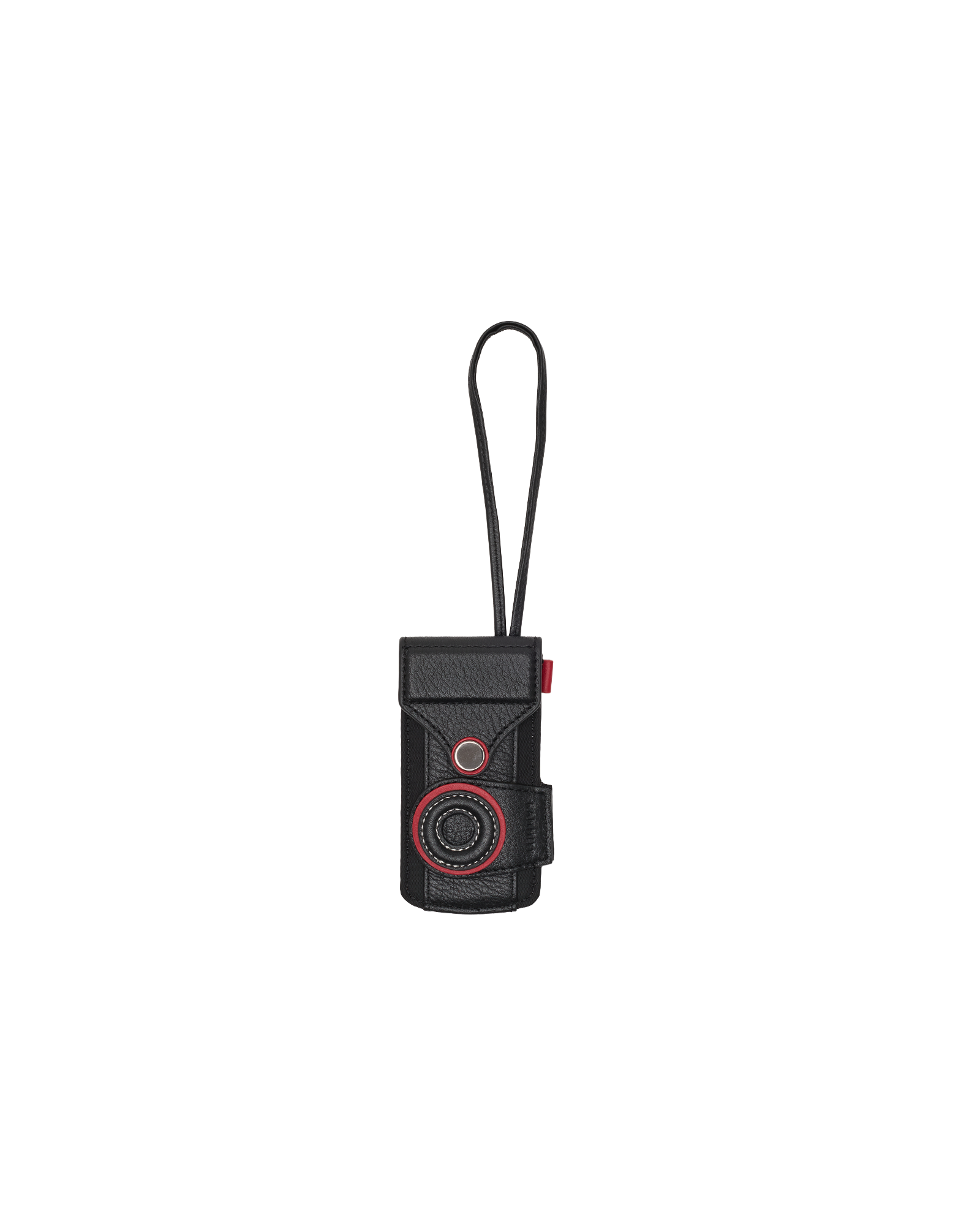 Camera-Luggage-Tag-Black-Nylon-GM-Front-View
