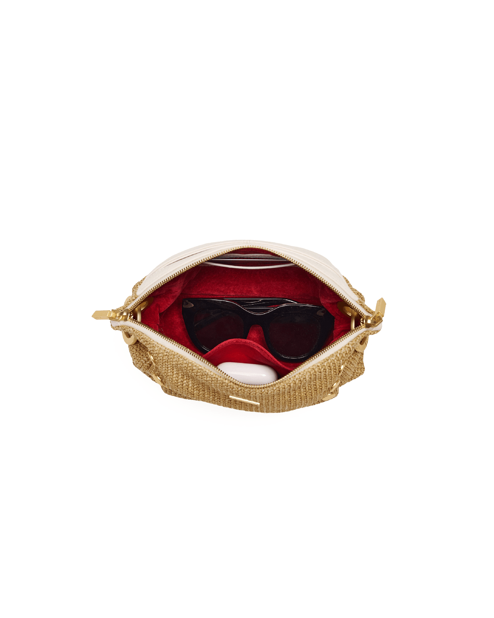 Daniel-Crossbody-Clutch-Sml-Calla-Lily-White-Raffia-BG-Inside-View