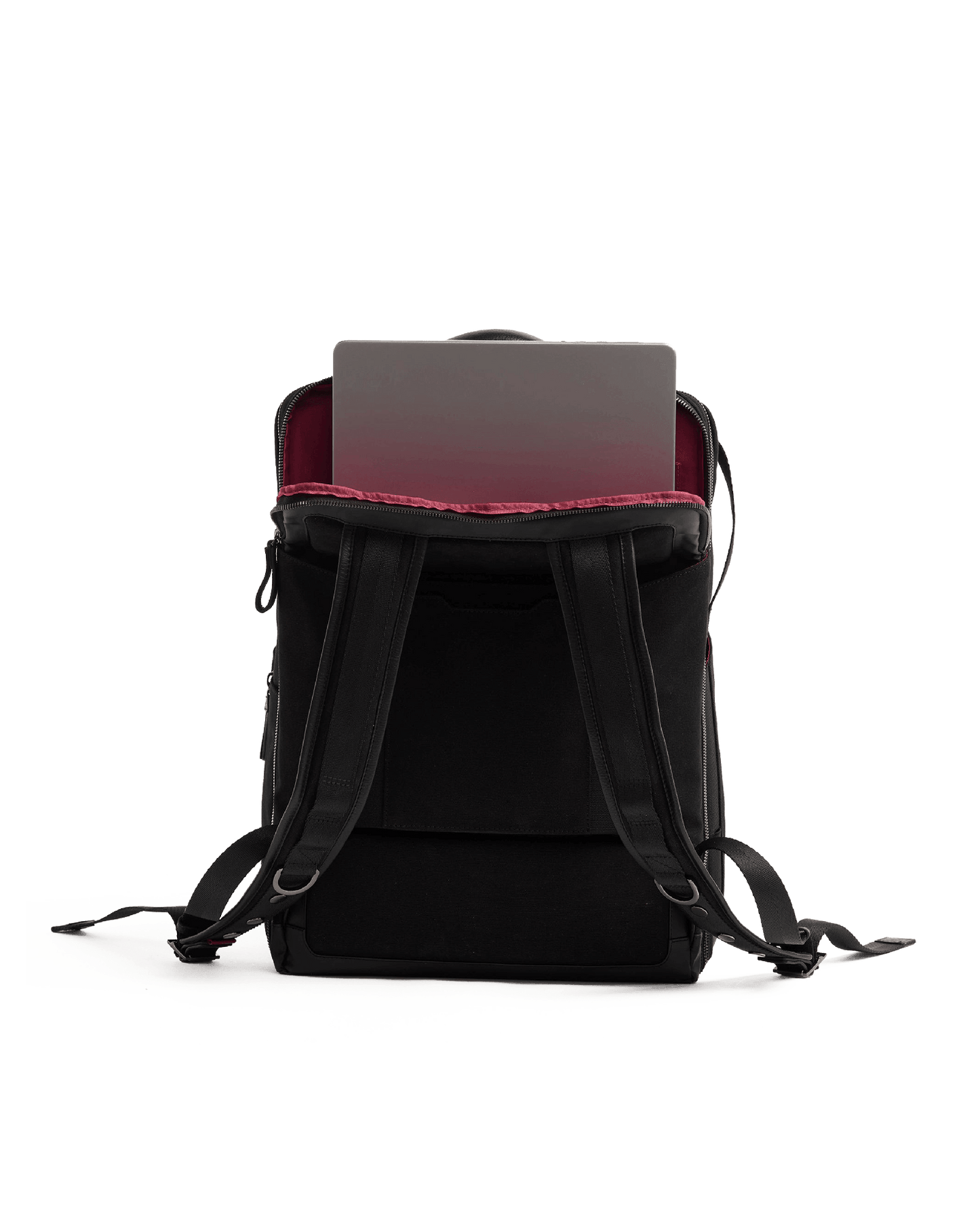 Burbank-Backpack-Black-Nylon-Detail-View-4