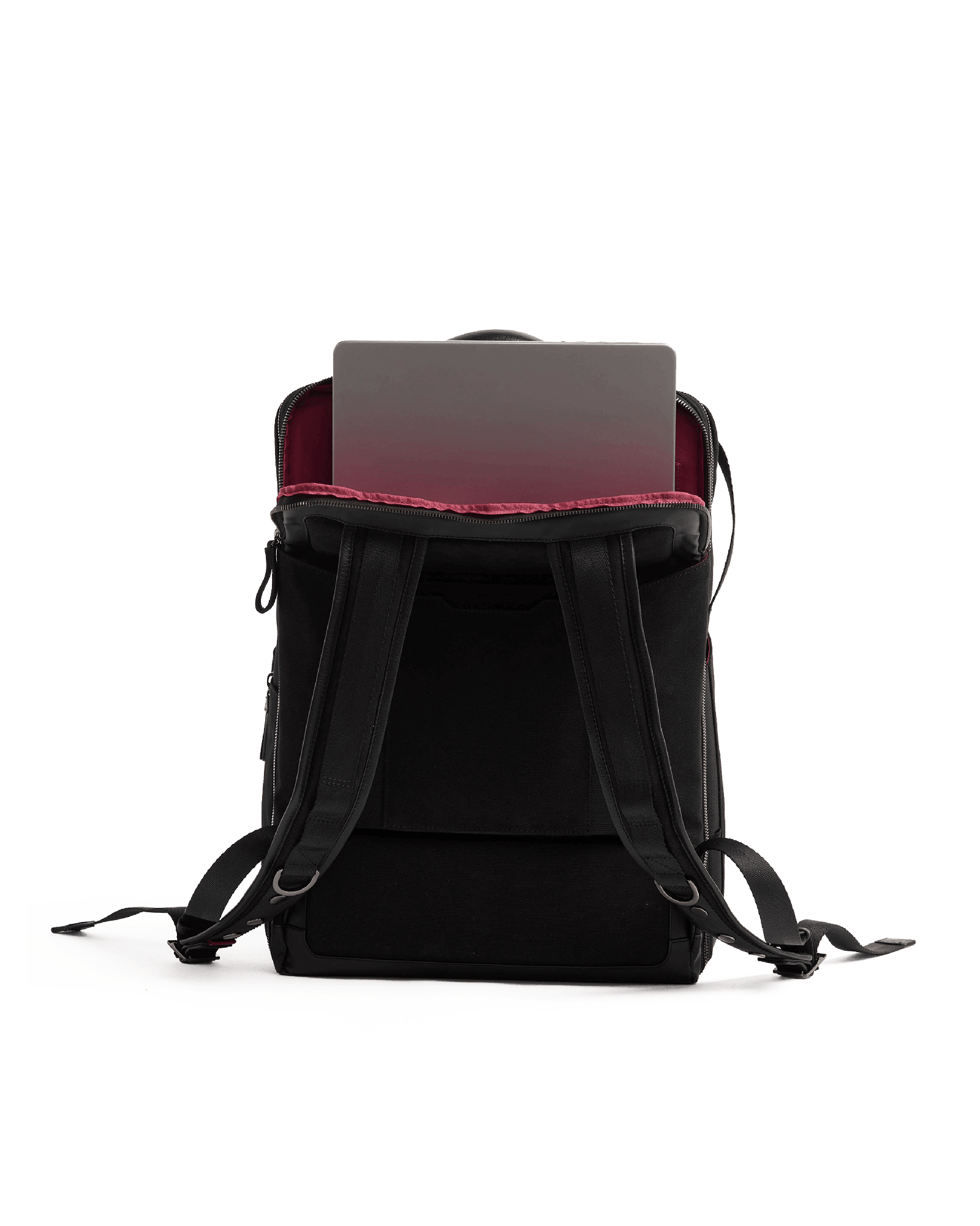 Burbank-Backpack-Black-Nylon-Detail-View-4