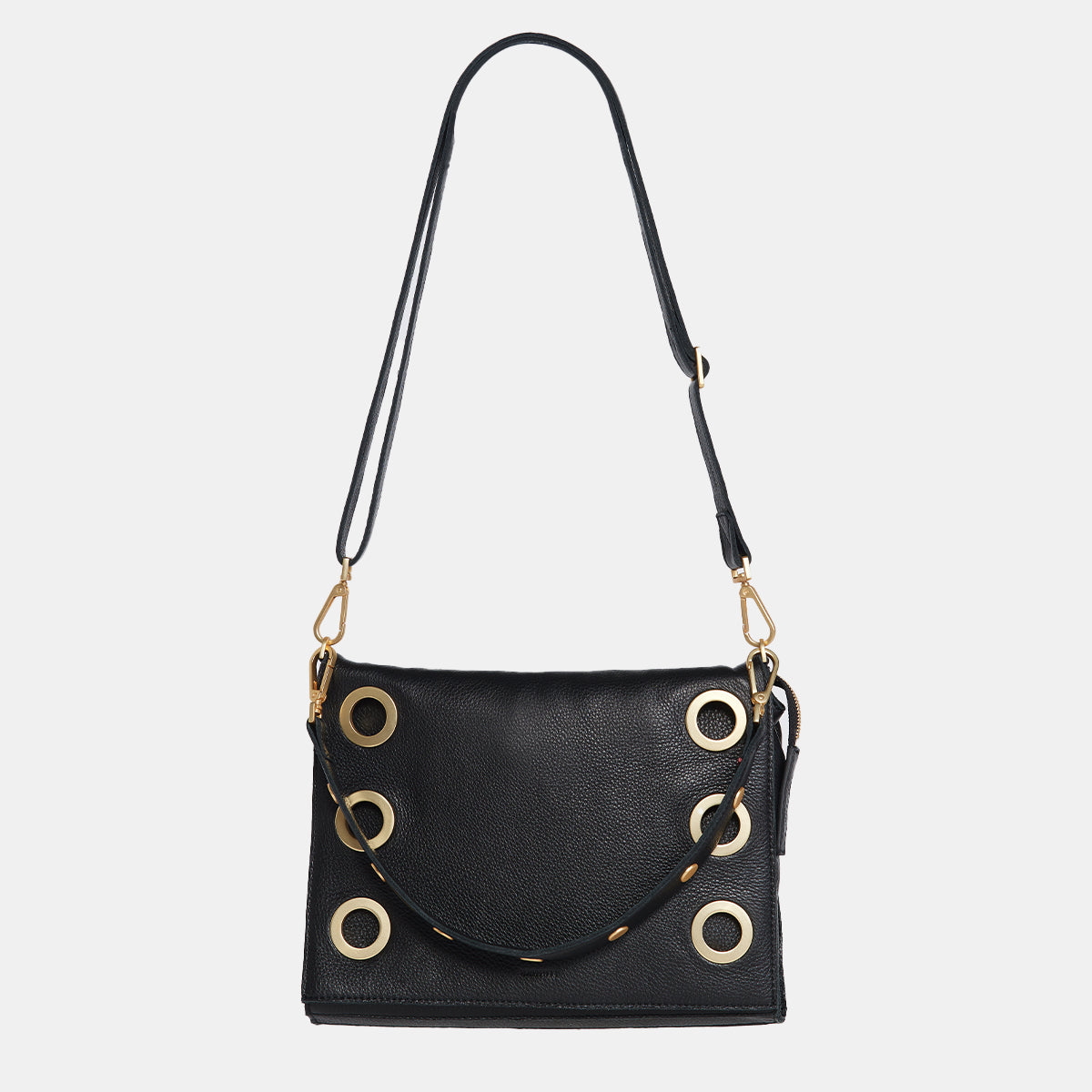 Montana Clutch | Black/Brushed Gold | Lrg 840220515294 – HAMMITT