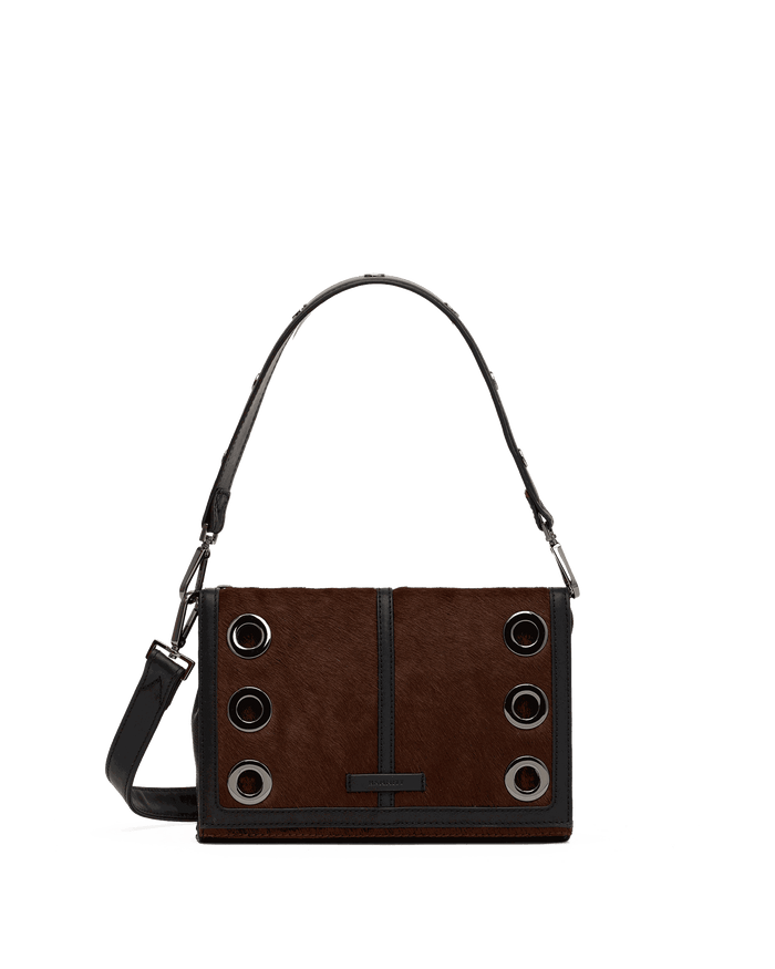 Montana Clutch | Calf Hair/Gunmetal | Sml