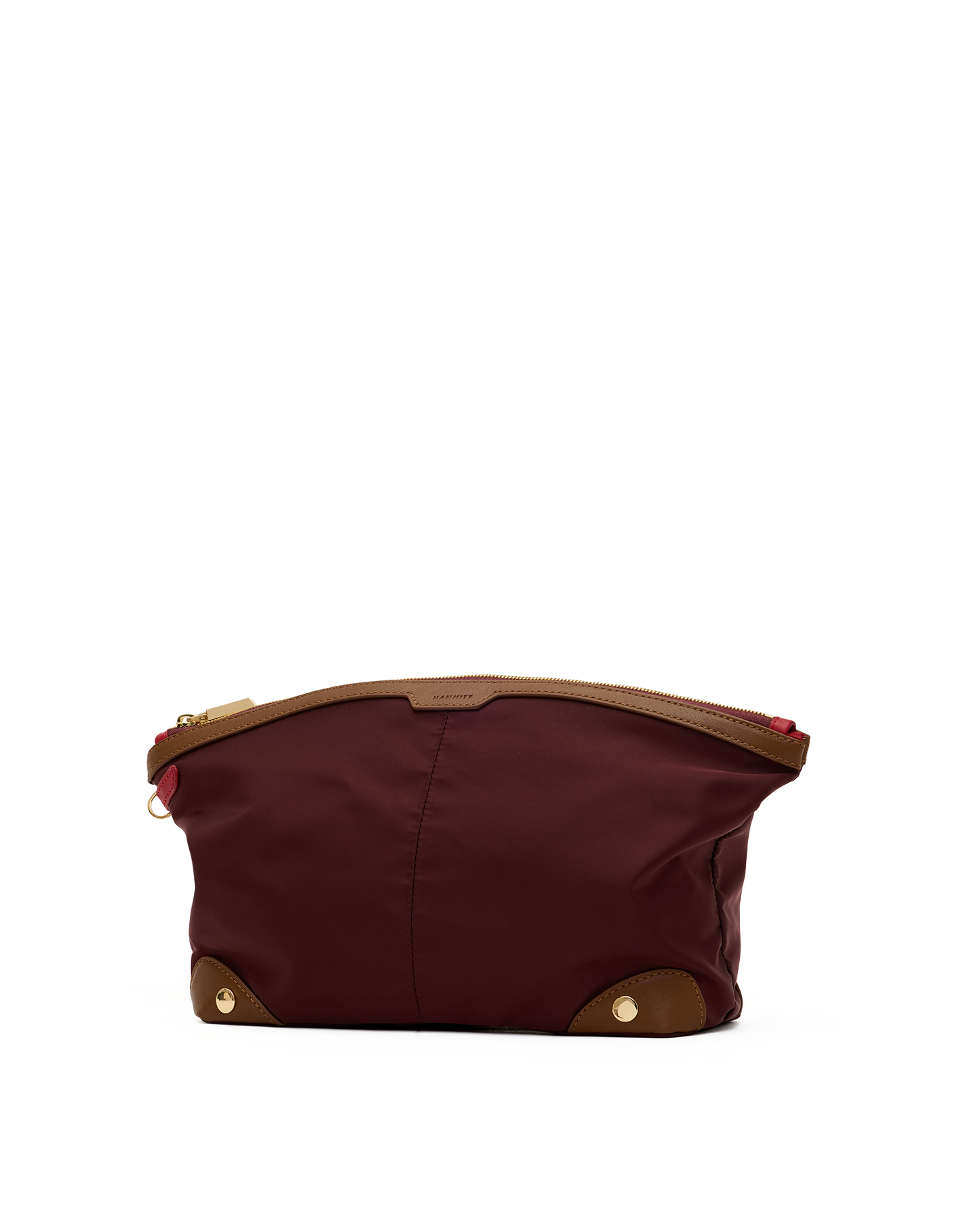 Nicky-Travel-Pouch-Lrg-Wine-Nylon-G-Front-View-2