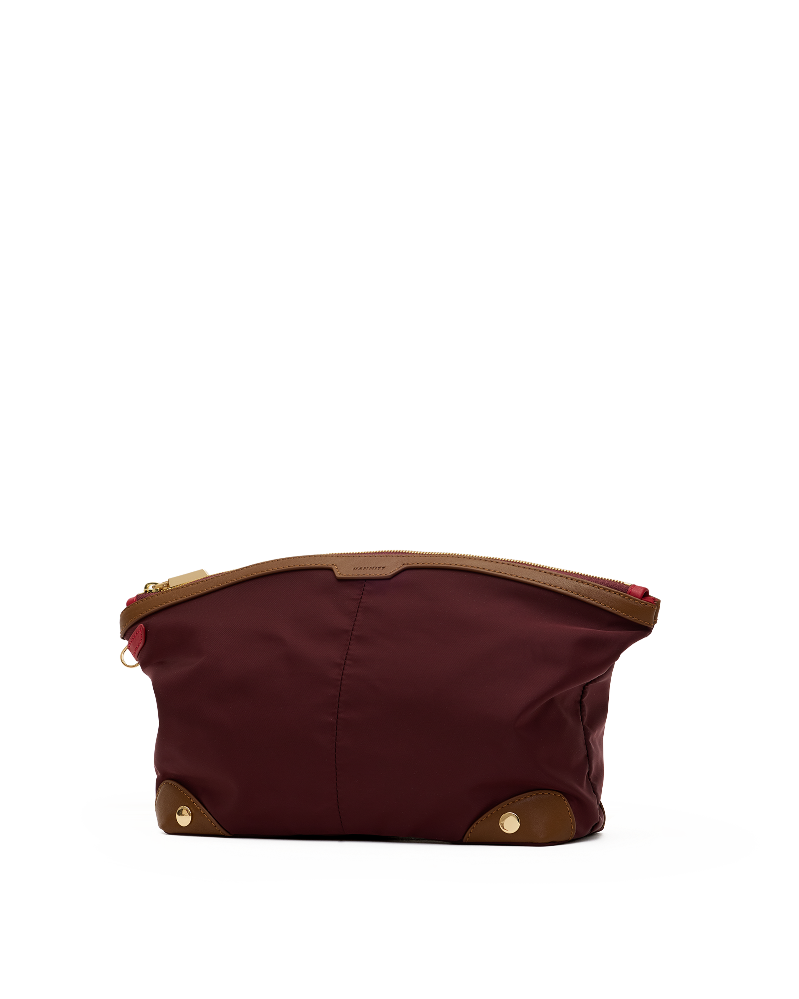 Nicky-Travel-Pouch-Lrg-Wine-Nylon-G-Front-View-2
