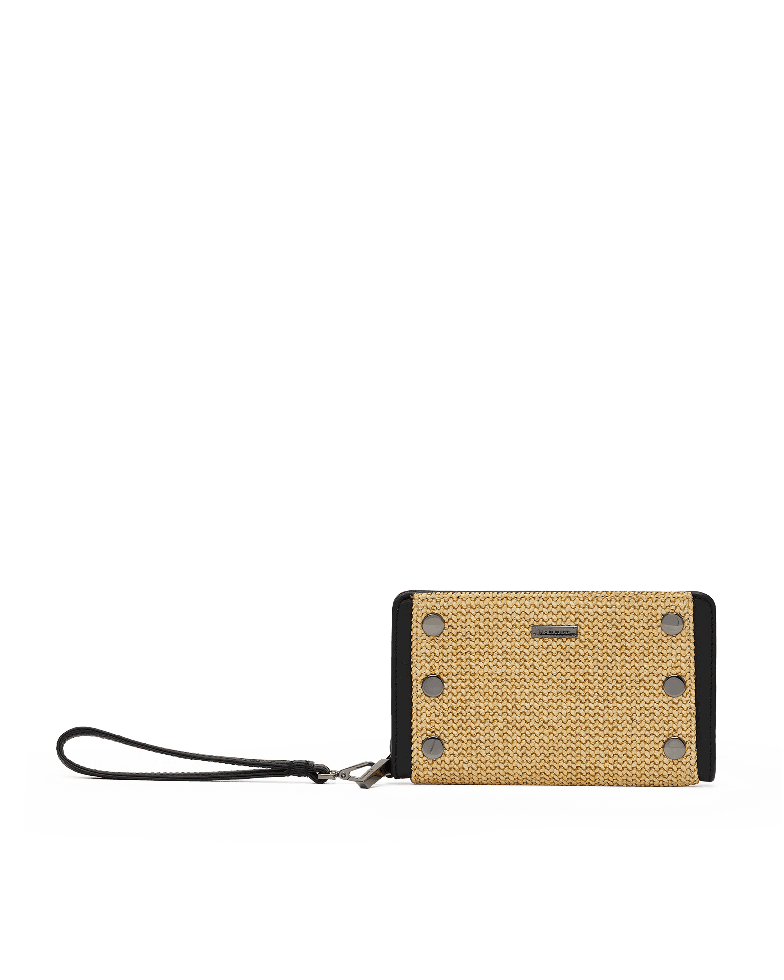 Bryant-Wallet-Noir-Smooth-Raffia-GM-Front-View
