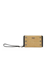 Bryant-Wallet-Noir-Smooth-Raffia-GM-Front-View