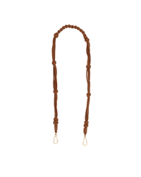 Knotted-Long-Strap-Cocoa-G-Front-View