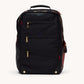 Eden-Backpack-Black-Nylon-G-Red-Zip-Front-View-2