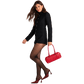 Model height is 5'9.5''