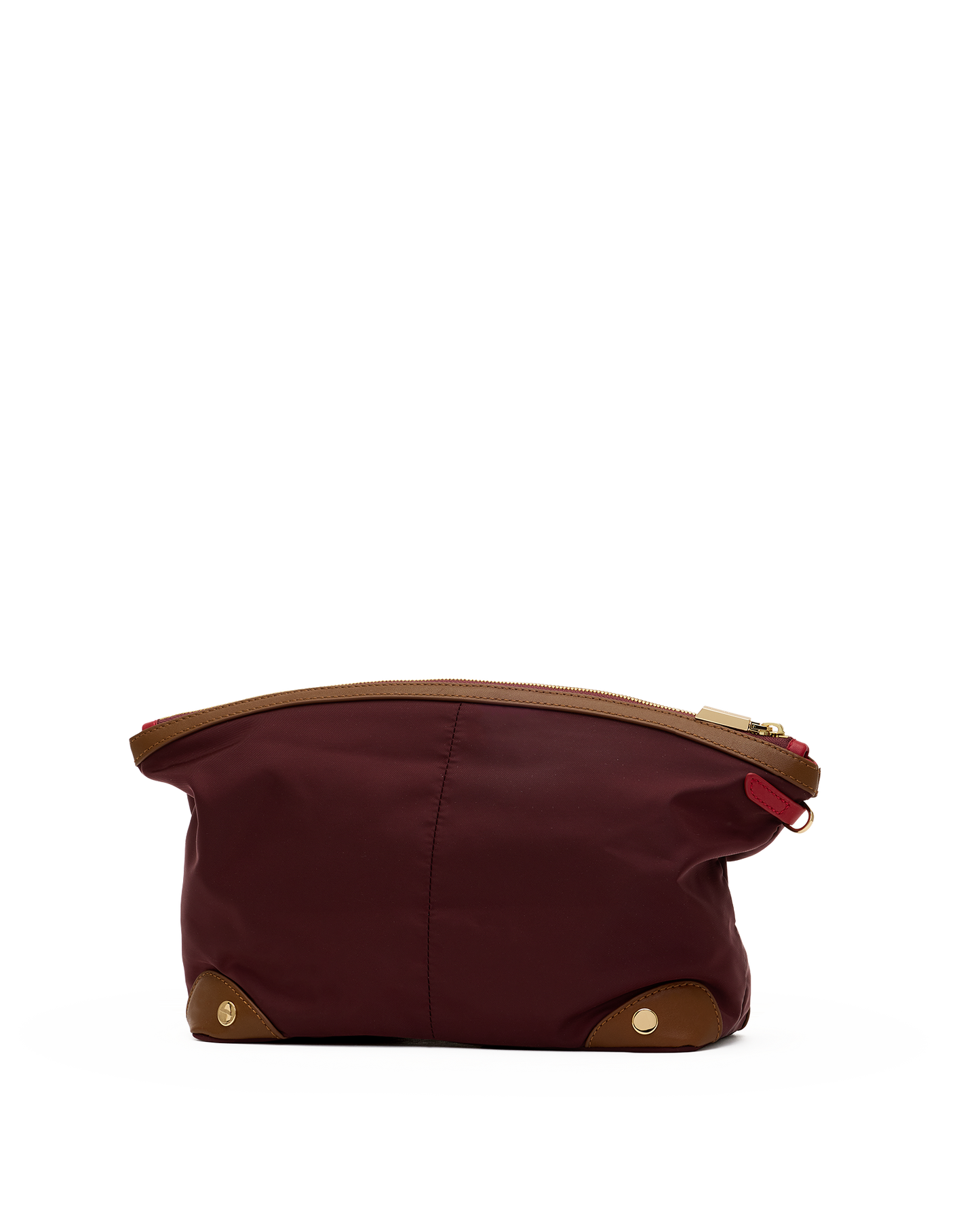Nicky-Travel-Pouch-Lrg-Wine-Nylon-G-Back-View