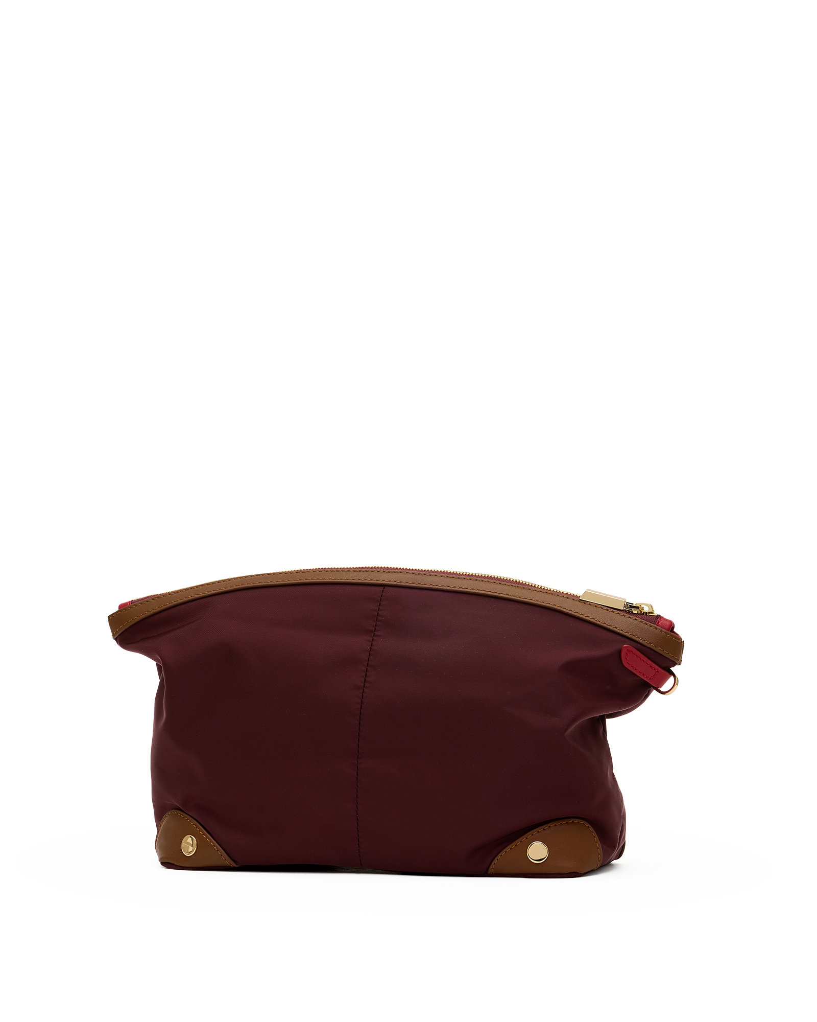 Nicky-Travel-Pouch-Lrg-Wine-Nylon-G-Back-View