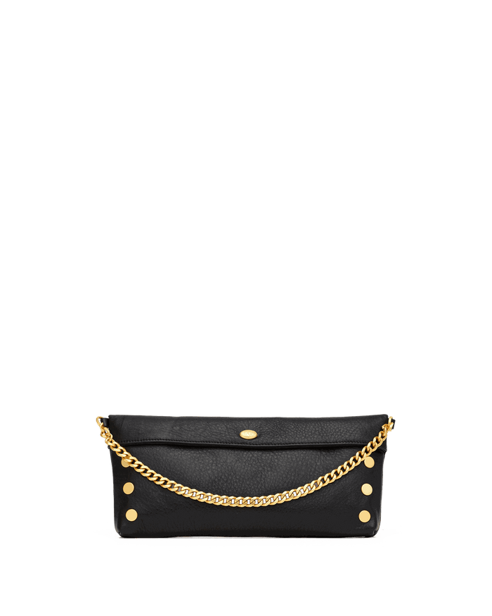 Invitation Clutch | Black/Brushed Gold