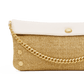 Invitation-Clutch-Calla-Lily-White-Raffia-BGH-Front-View-Detail