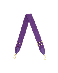 Webbing Crossbody Strap-Game Day Purple-BG-Front-View