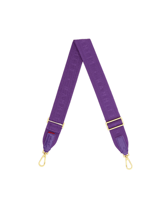 Webbing Crossbody Strap | Game Day Purple/Brushed Gold