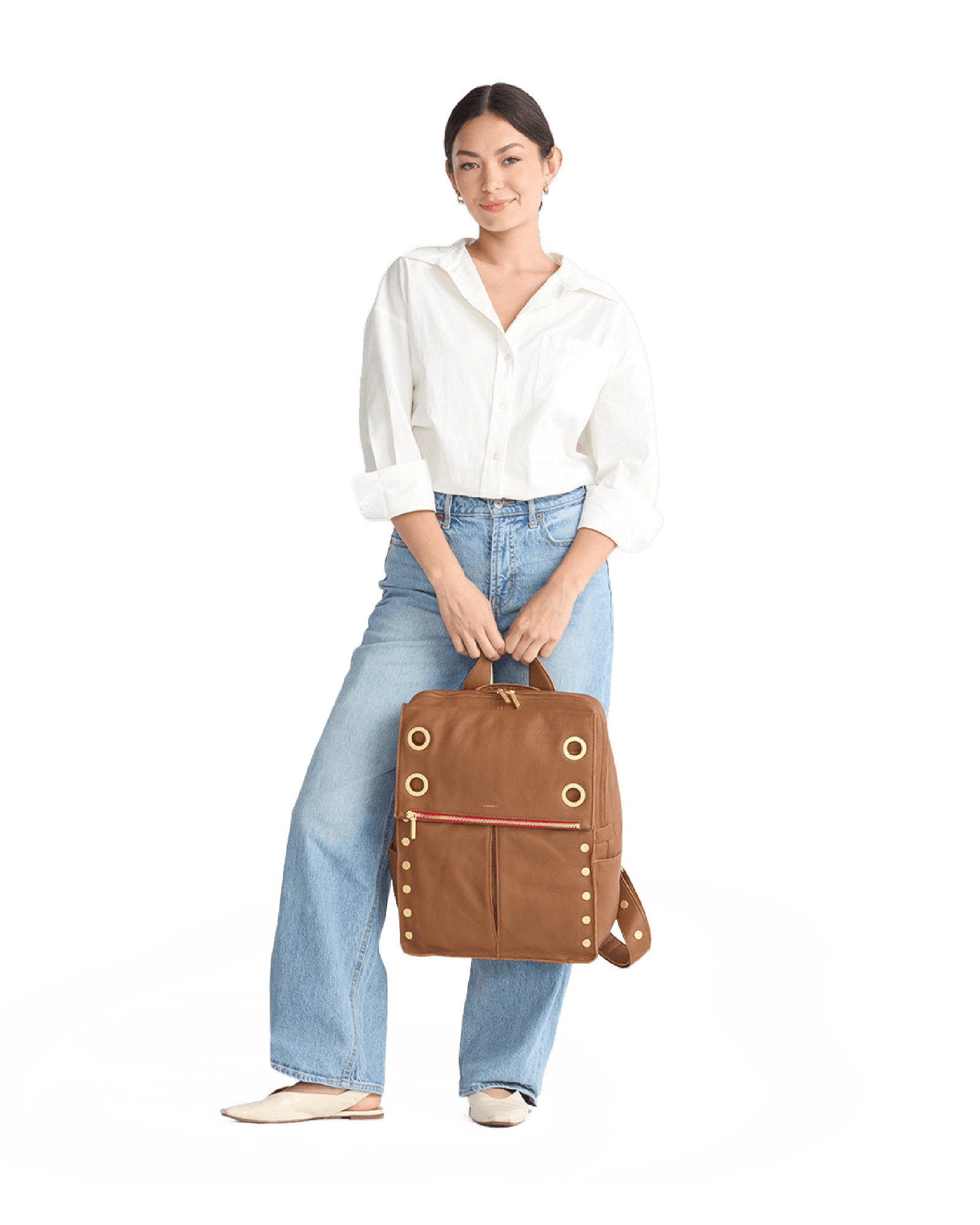 Montana-Backpack-XL-Mahogany-Pebble-BG-Red-Zip-Model-View-2