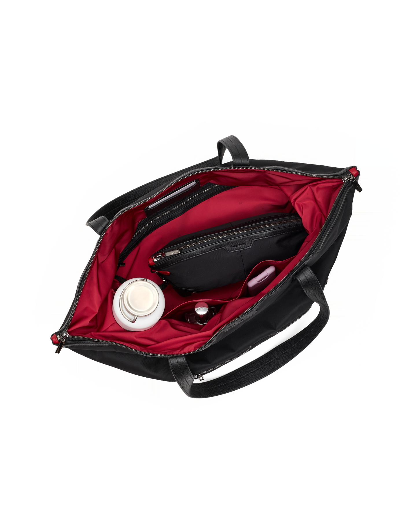 Zoe-Tote-Black-Nylon-GM-Inside-View