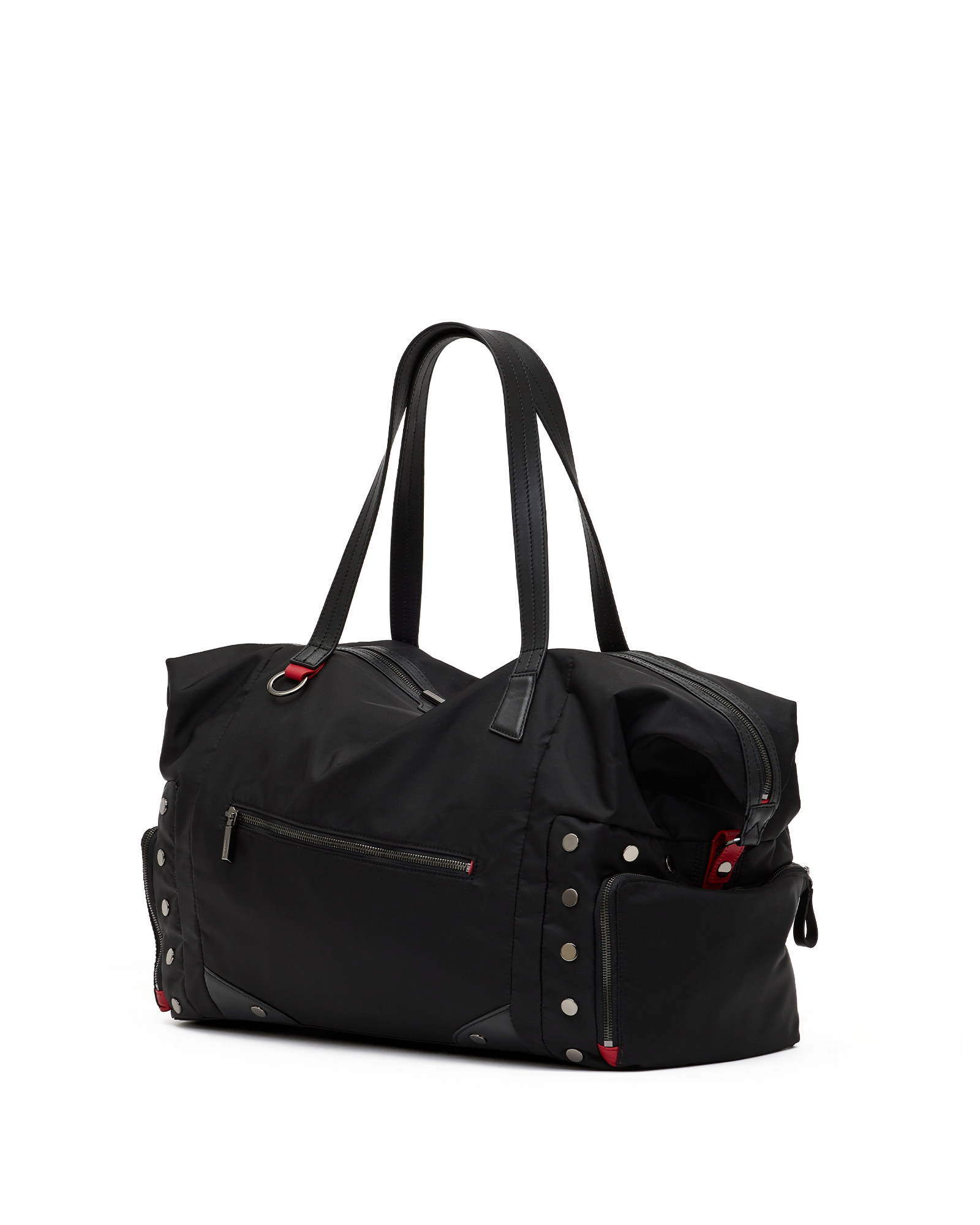 Ivy-Weekender-Black-Nylon-GM-Front-View-2