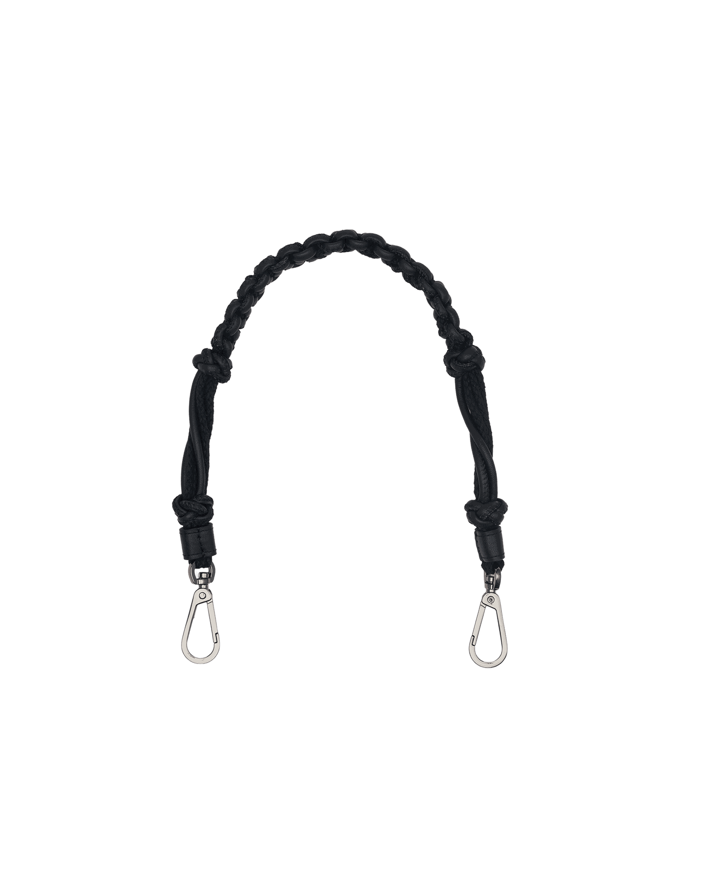 Knotted Short Strap | Noir Smooth/Gunmetal