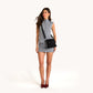Model height is 5'9.5''