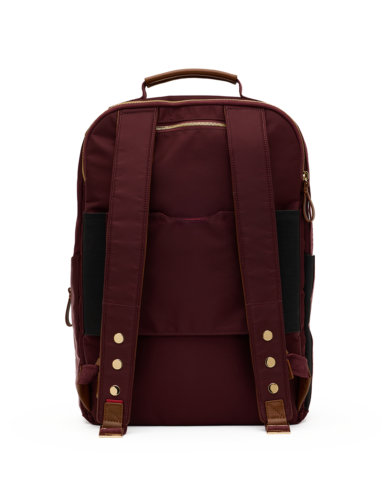 Eden-Backpack-Wine-Nylon-G-Back-View