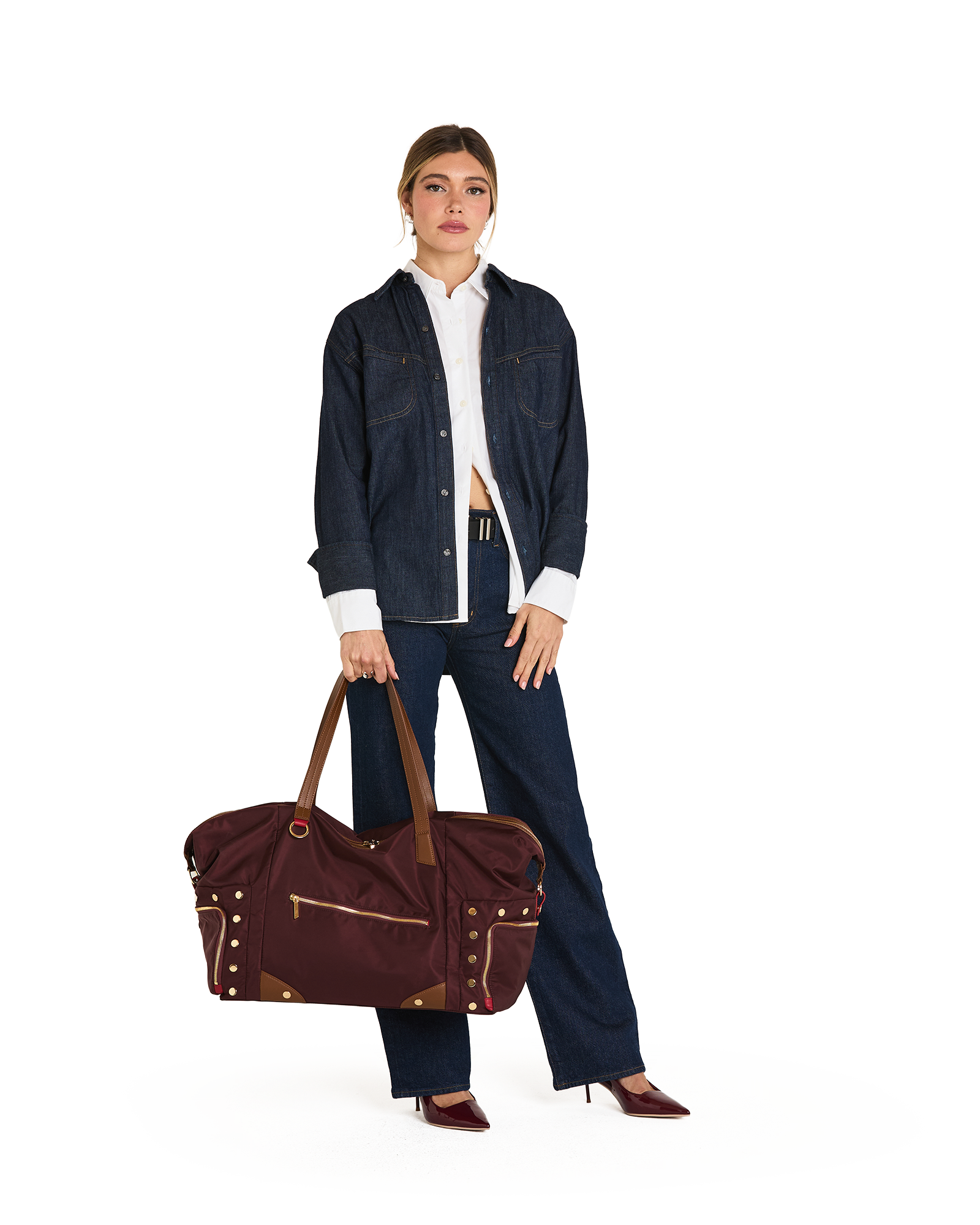 Model height is 5'9''