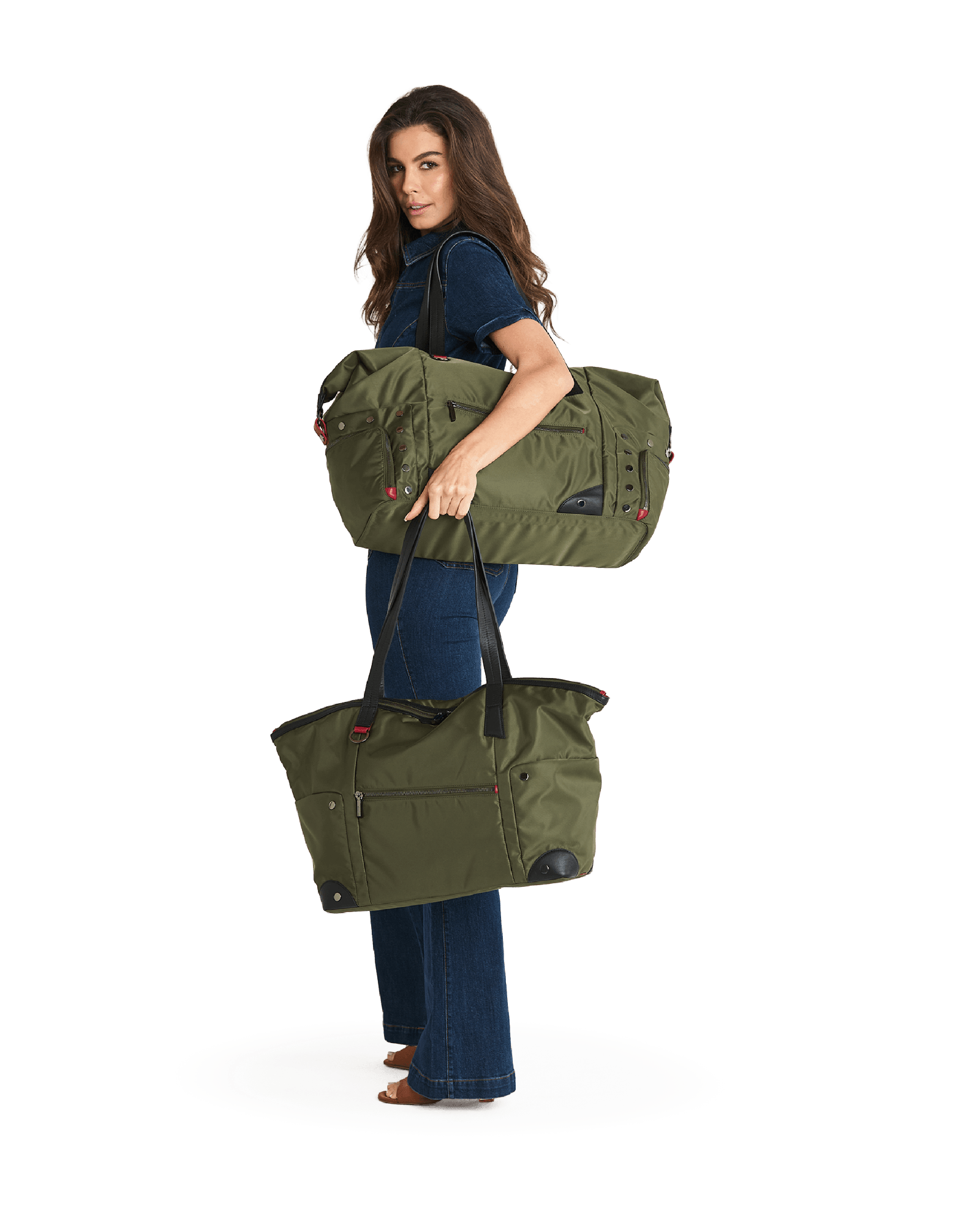 Ivy-Weekender-Jade-Nylon-GM-Model-View-6