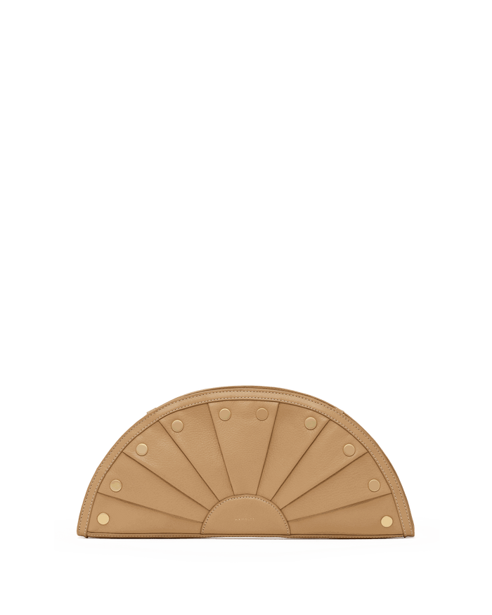 Shelley Clutch | Toasty Sand/Brushed Gold