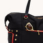 Ivy-Weekender-Black-Nylon-G-Red-Zip-Front-View-Detail