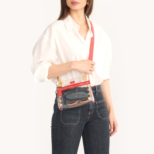 Tony-Sml-Clear-Poppy-Red-BG-Model-View