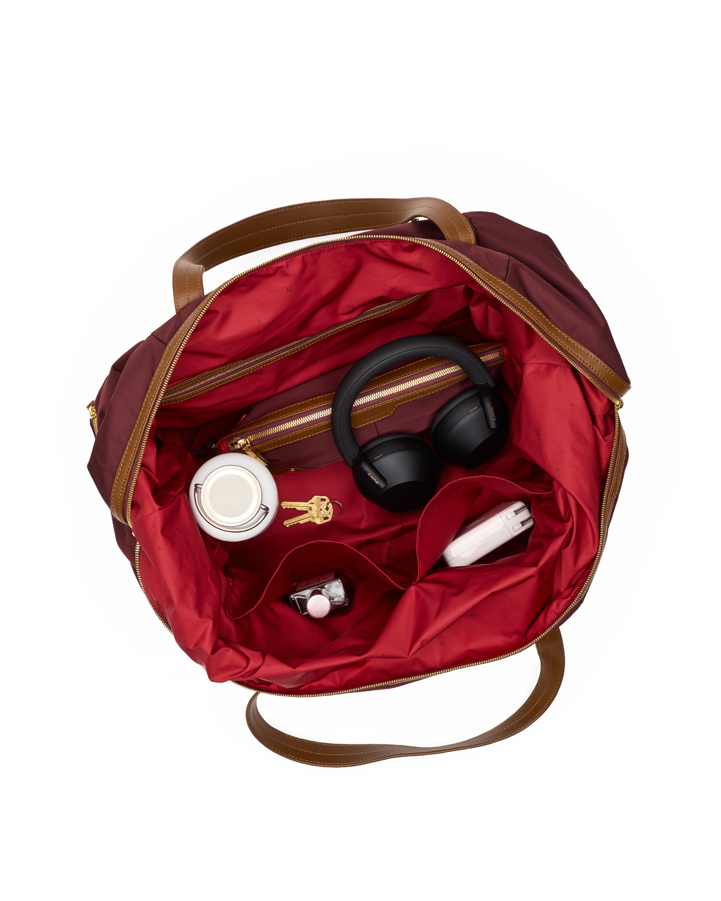 Ivy-Weekender-Wine-Nylon-G-Inside-View