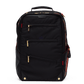 Eden-Backpack-Black-Nylon-G-Red-Zip-Front-View-2