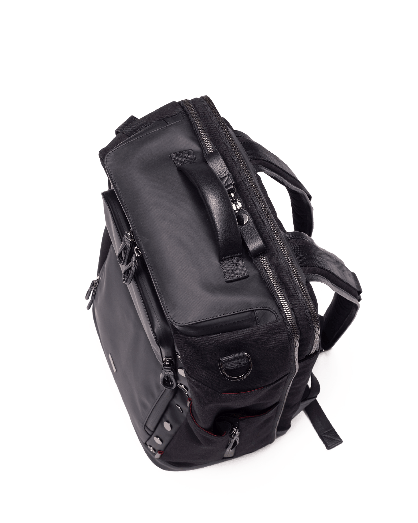 Burbank-Backpack-Black-Nylon-Model-View-2