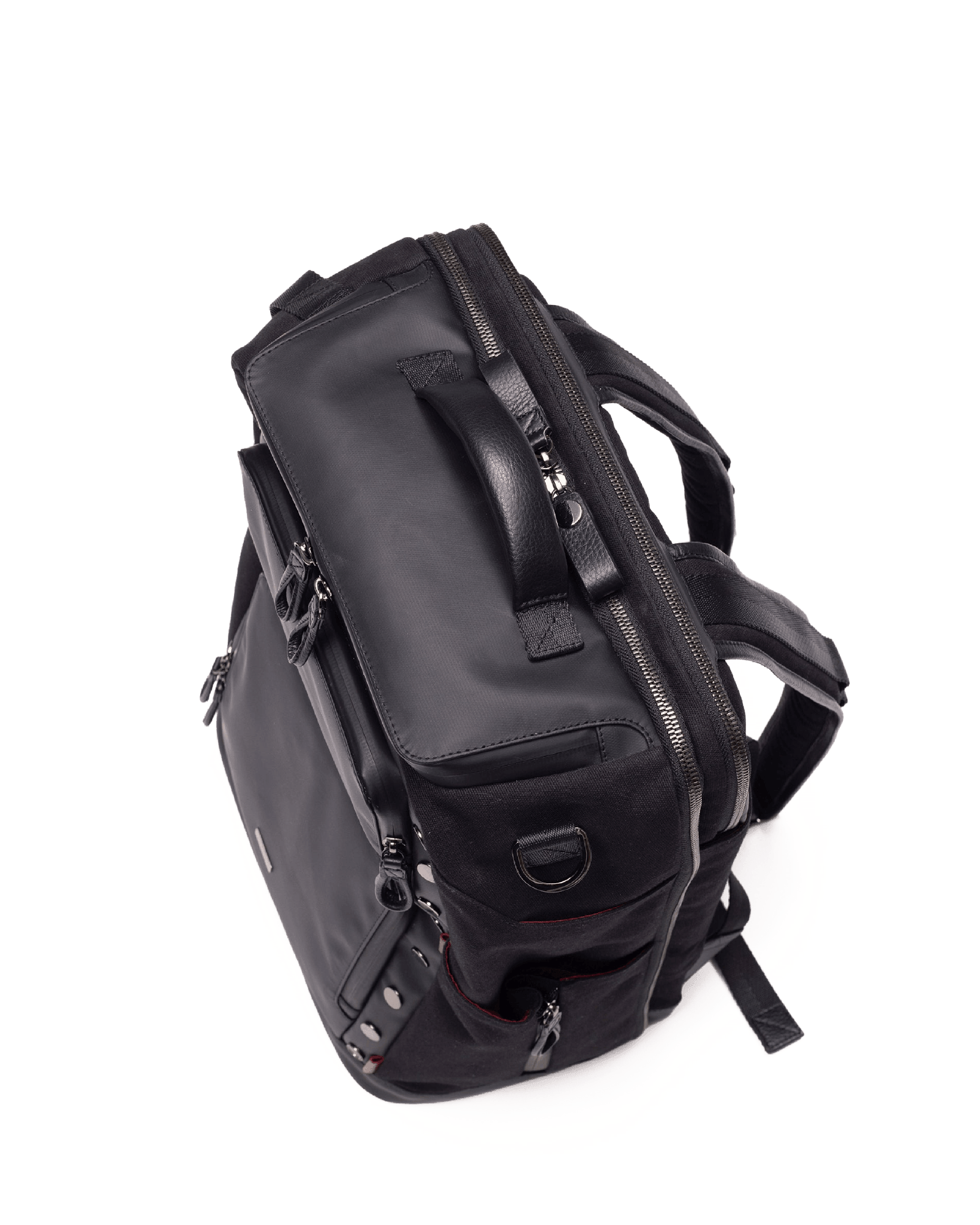 Burbank-Backpack-Black-Nylon-Model-View-2