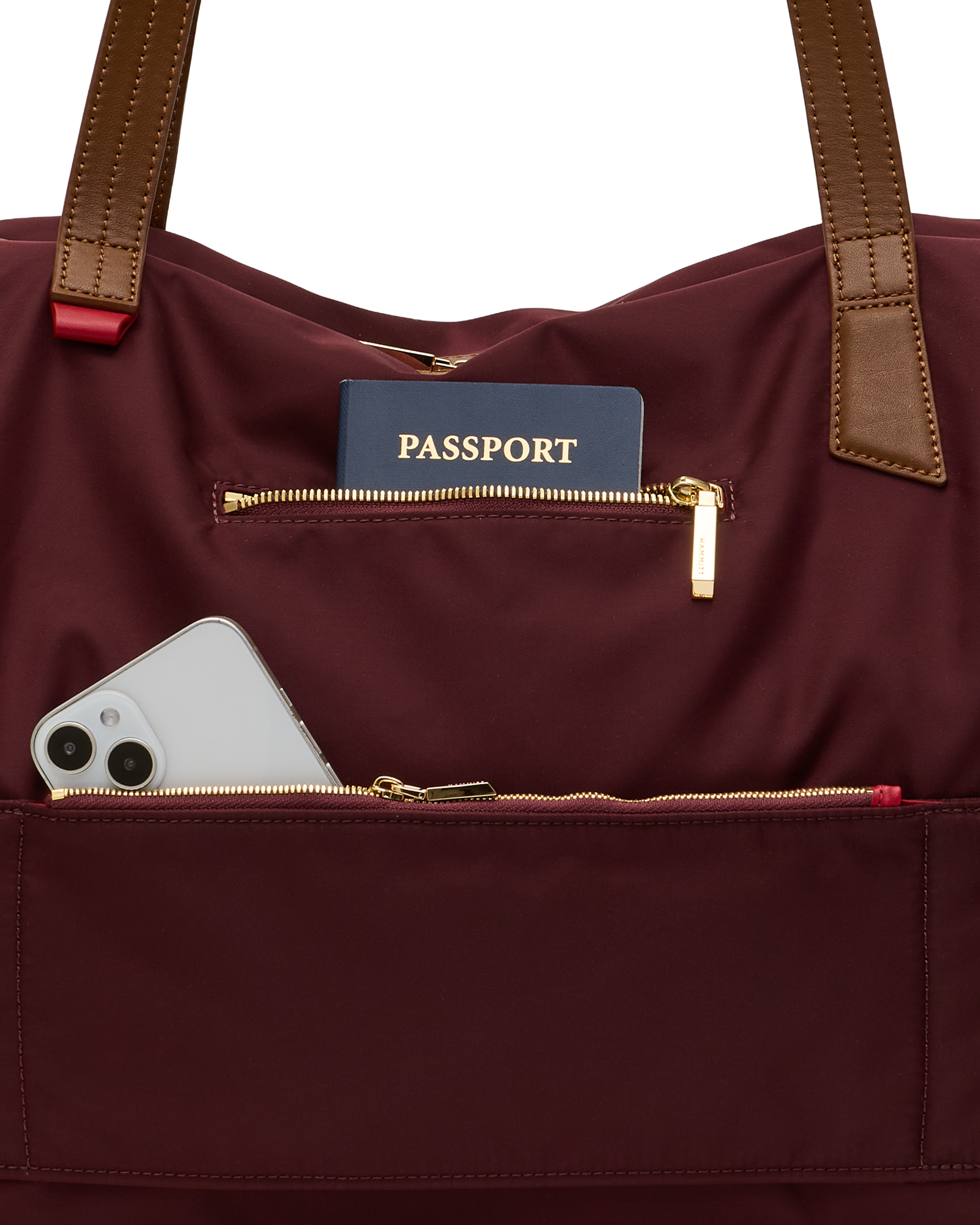 Ivy-Weekender-Wine-Nylon-G-Back-View-Detail