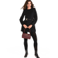 Model height is 5'9.5''