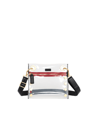 Tony-Sml-Clear-Black-BG-Red-Zip-Front-View