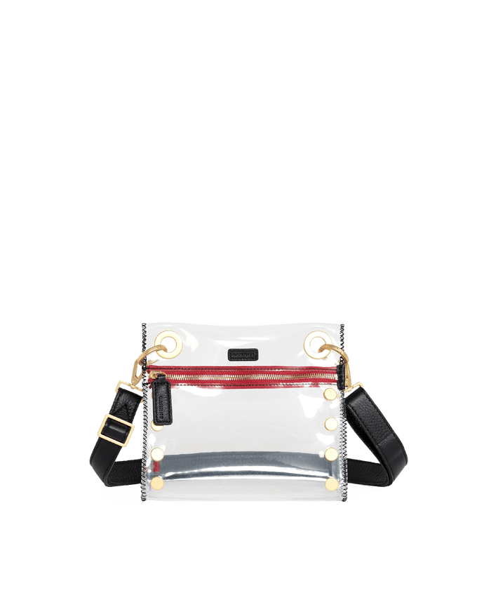 Tony Clear | Black/Brushed Gold Red Zip | Sml