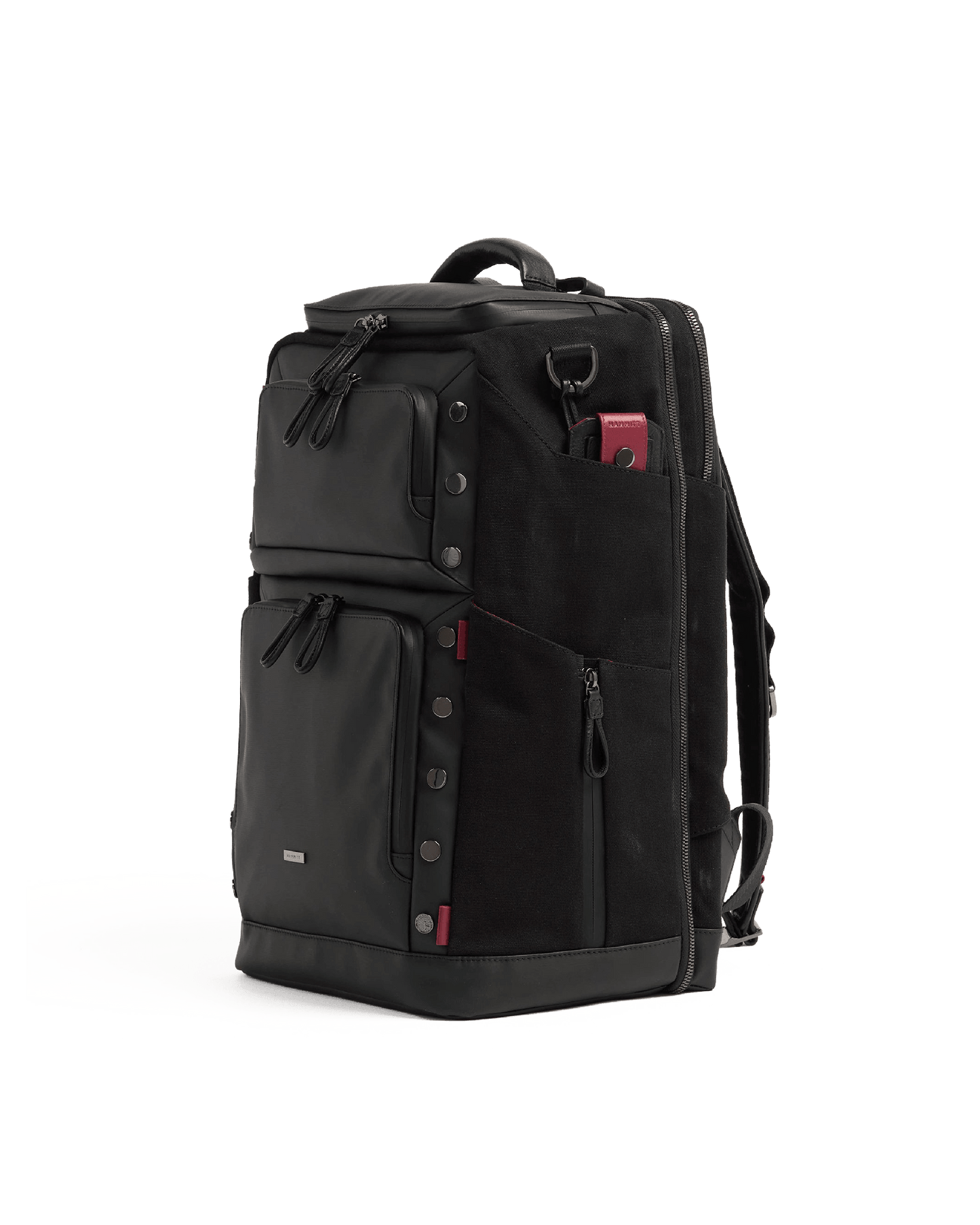 Burbank-Backpack-Black-Nylon-Detail-View