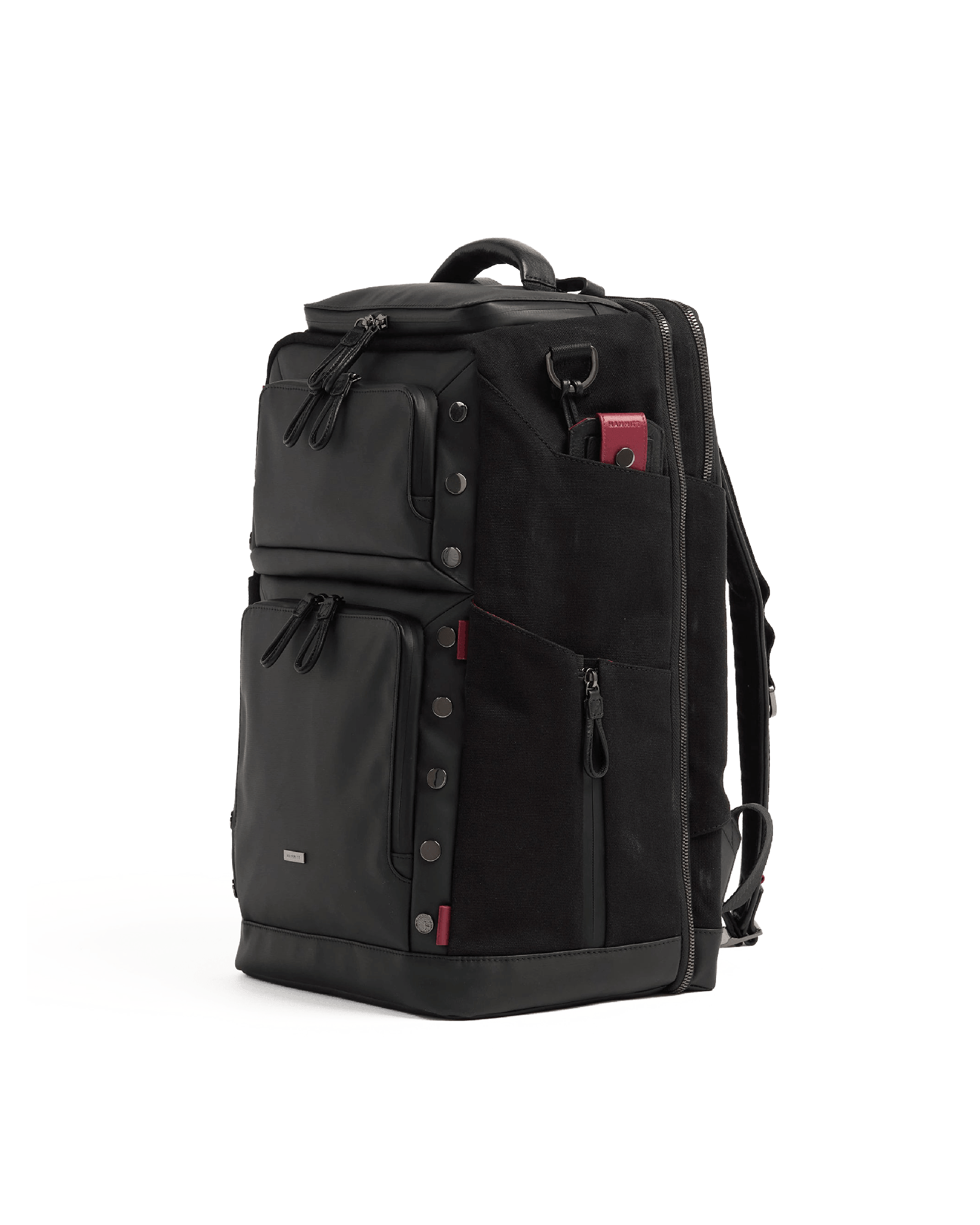 Burbank-Backpack-Black-Nylon-Detail-View